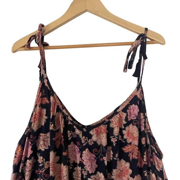 Old Navy Spaghetti Strap Womens Floral Maxi Sundress Size XL - Picture 6 of 11